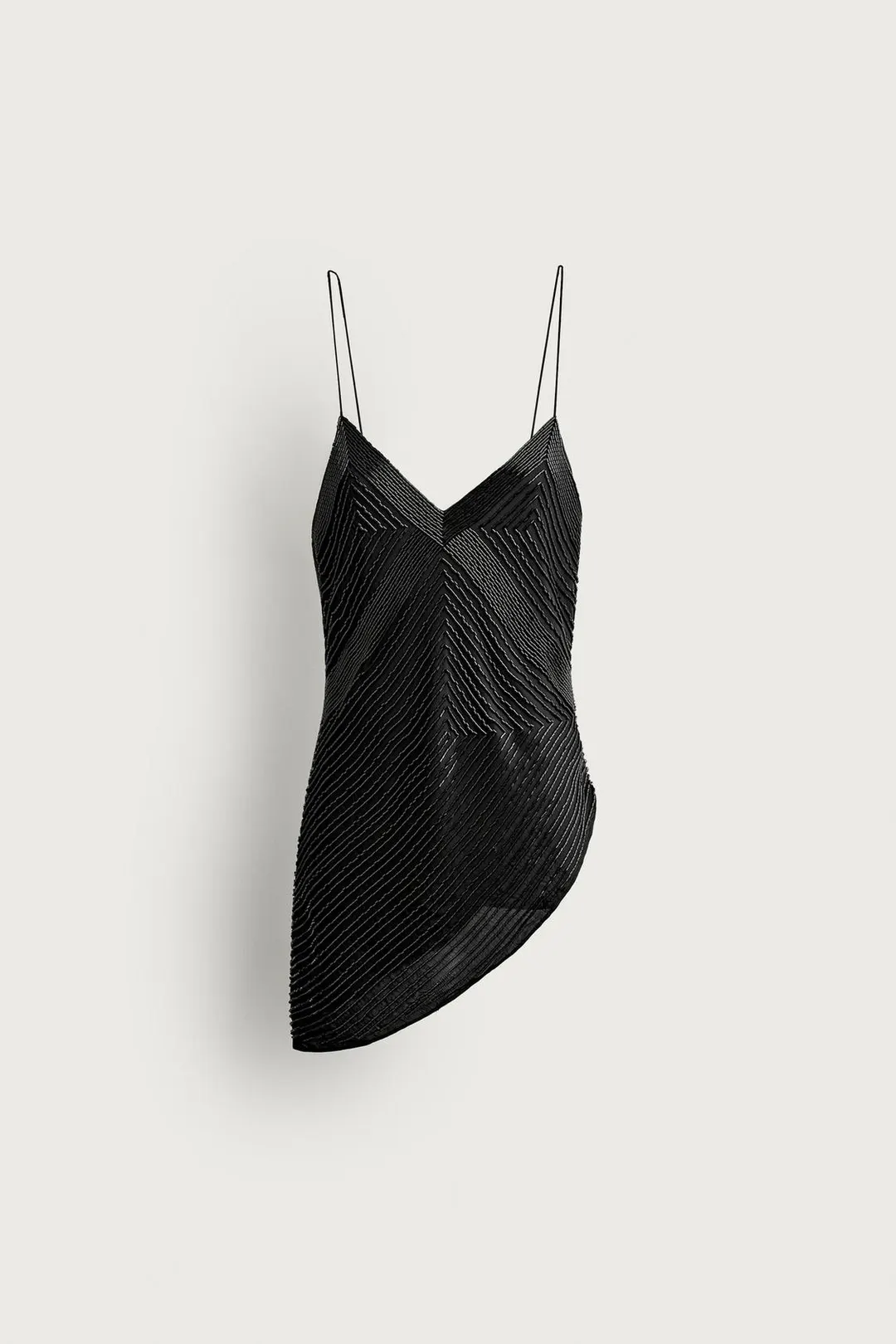 Топ асимметричный с бусинами ZW Collection, Zara