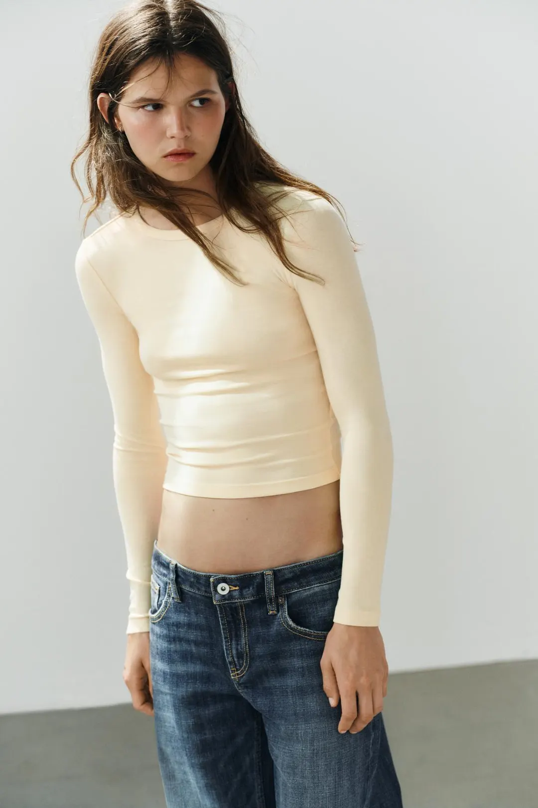Лонгслив из хлопка, Zara