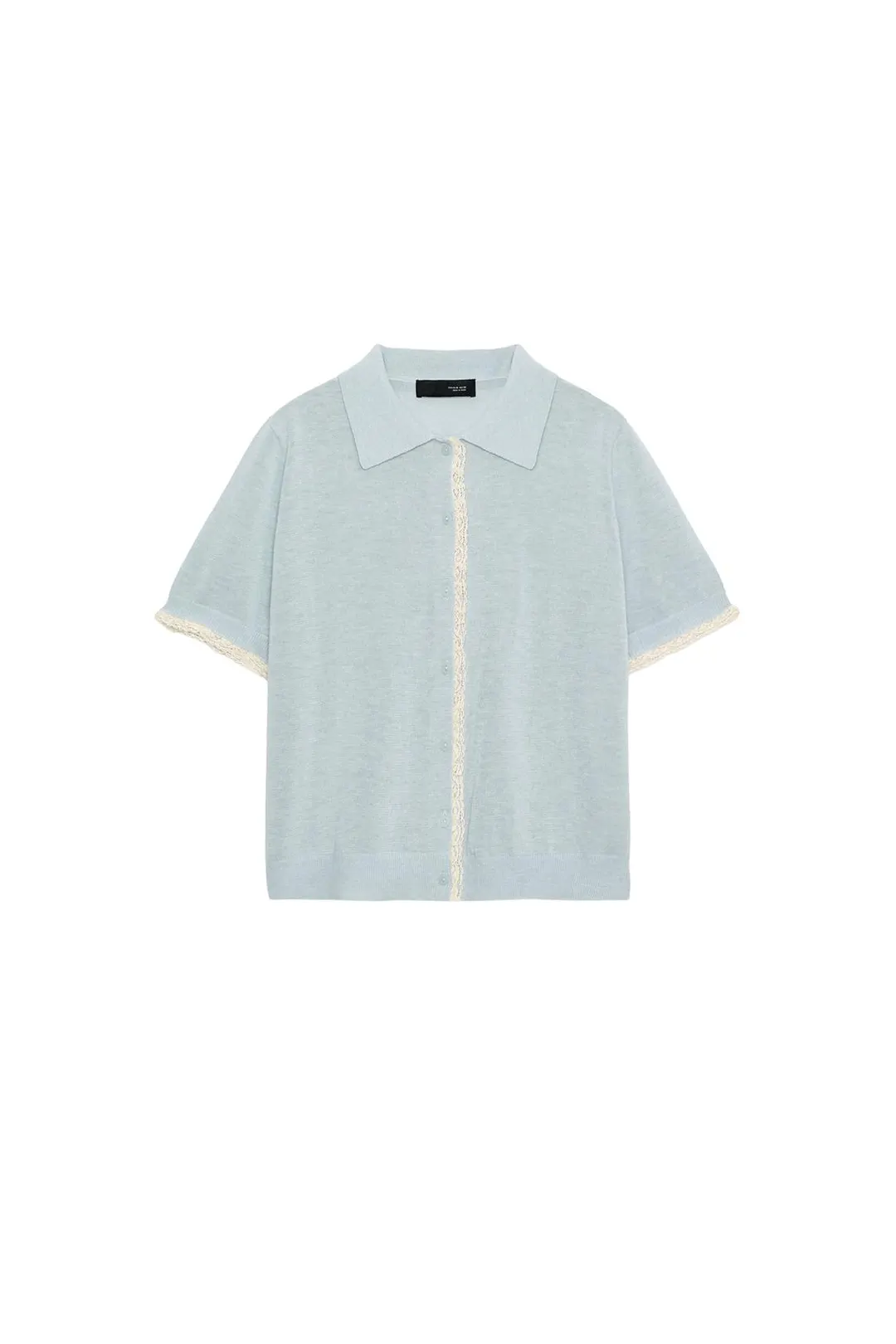 Кардиган с короткими рукавами и кружевной отделкой, Zara