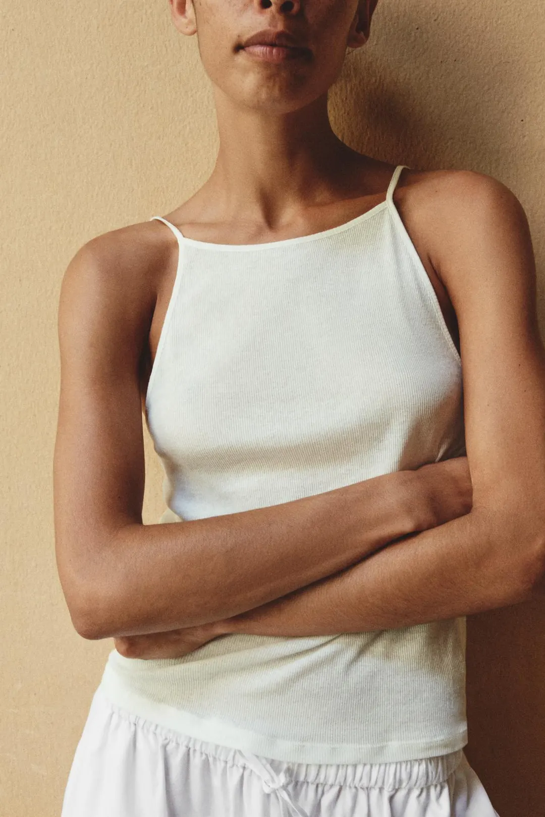 Топ на бретелях из 100% хлопка, Zara