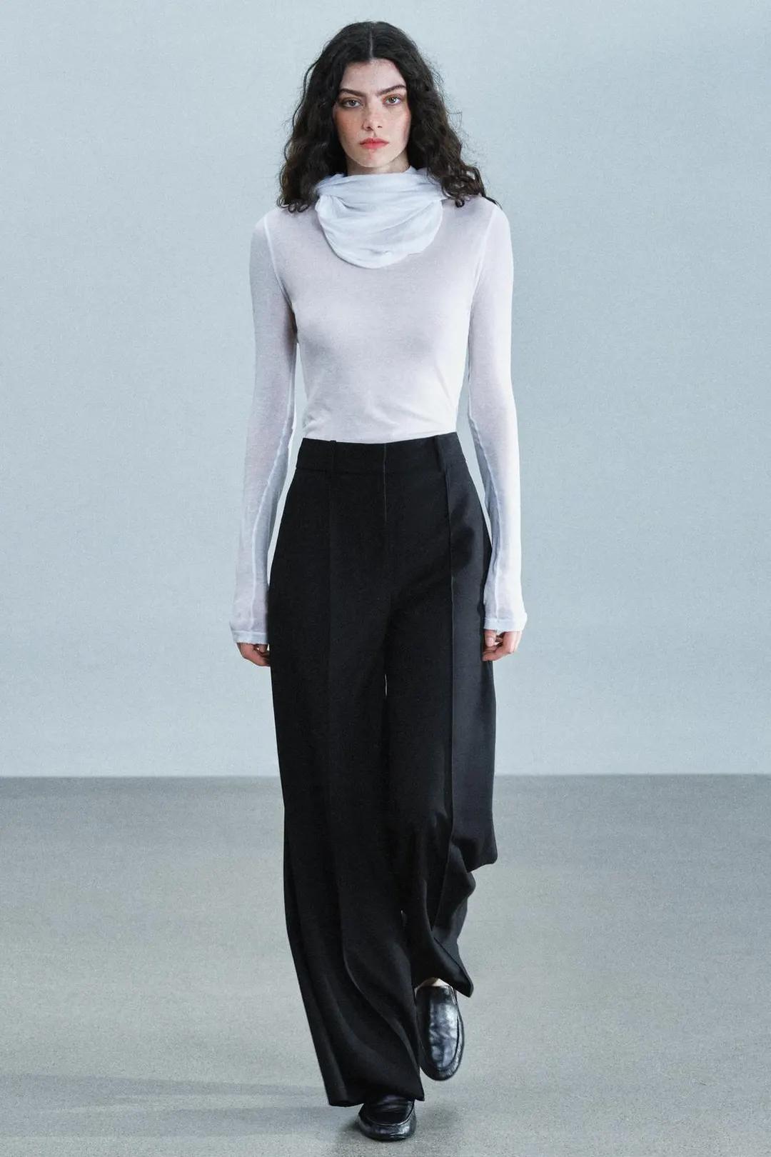 Брюки широкого кроя ZW Collection, Zara