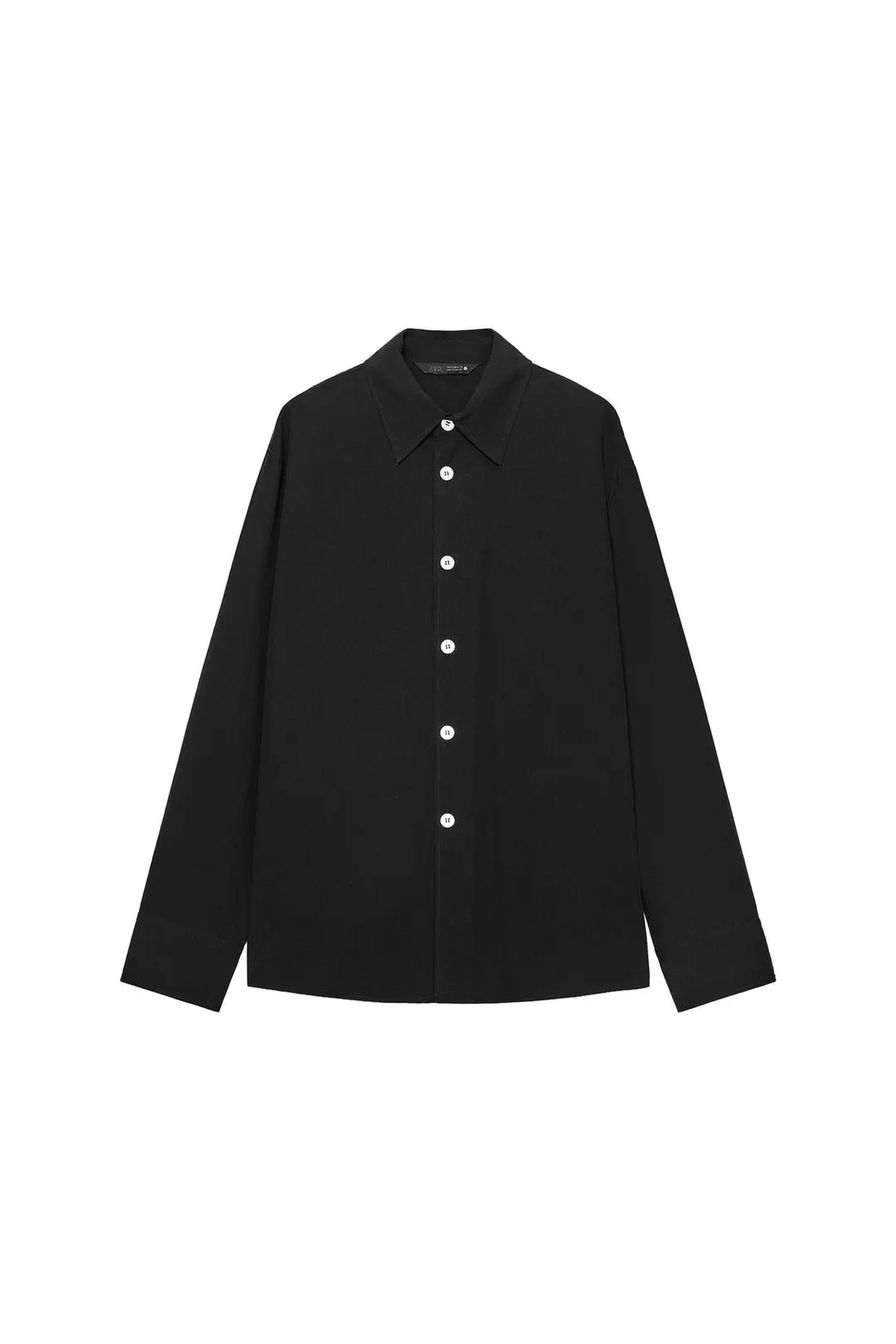Рубашка с контрастными пуговицами ZW Collection, Zara