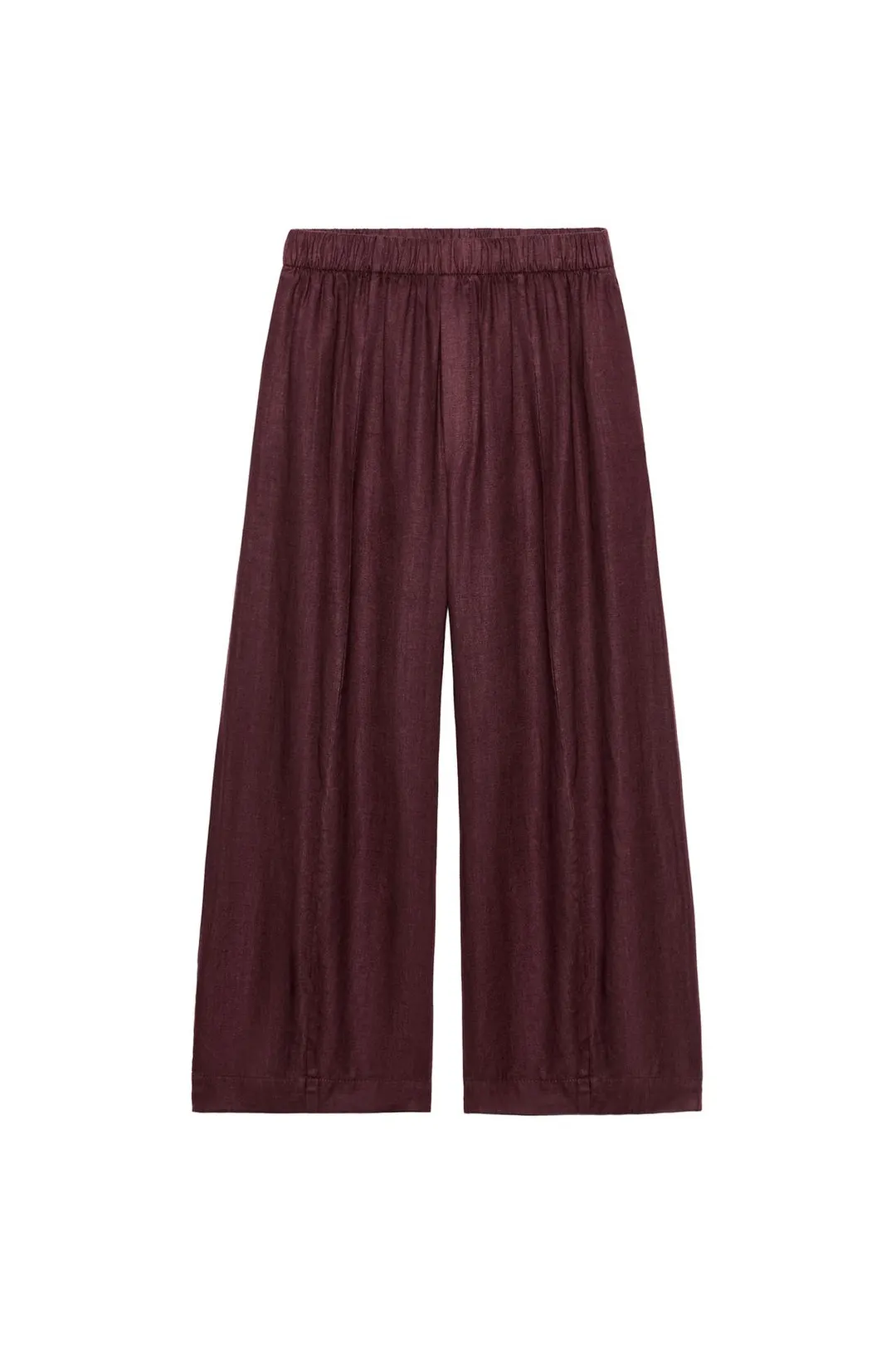 Брюки-бочки ZW Collection из 100% льна, Zara