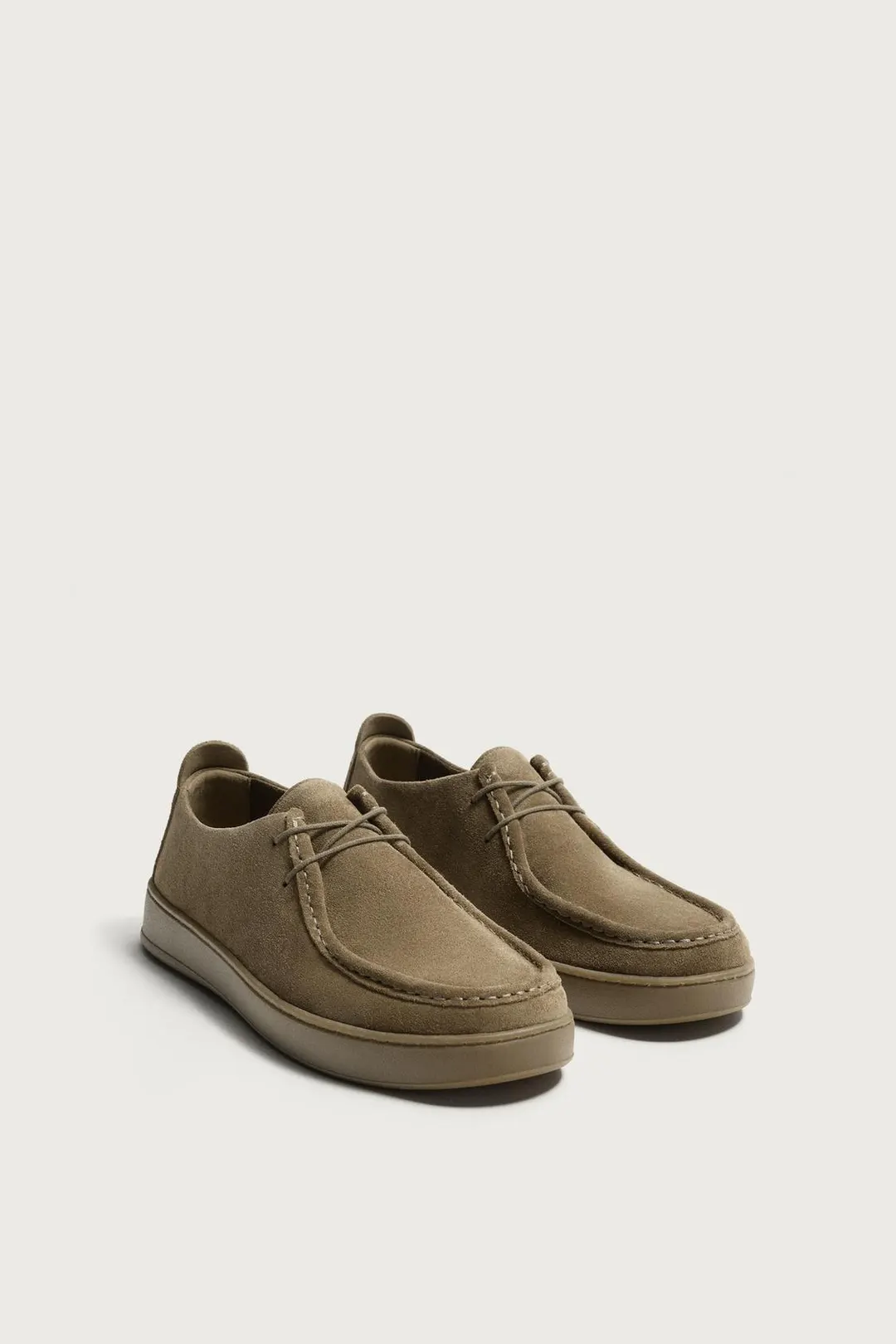 Туфли из кожи с мокасинным швом, Zara