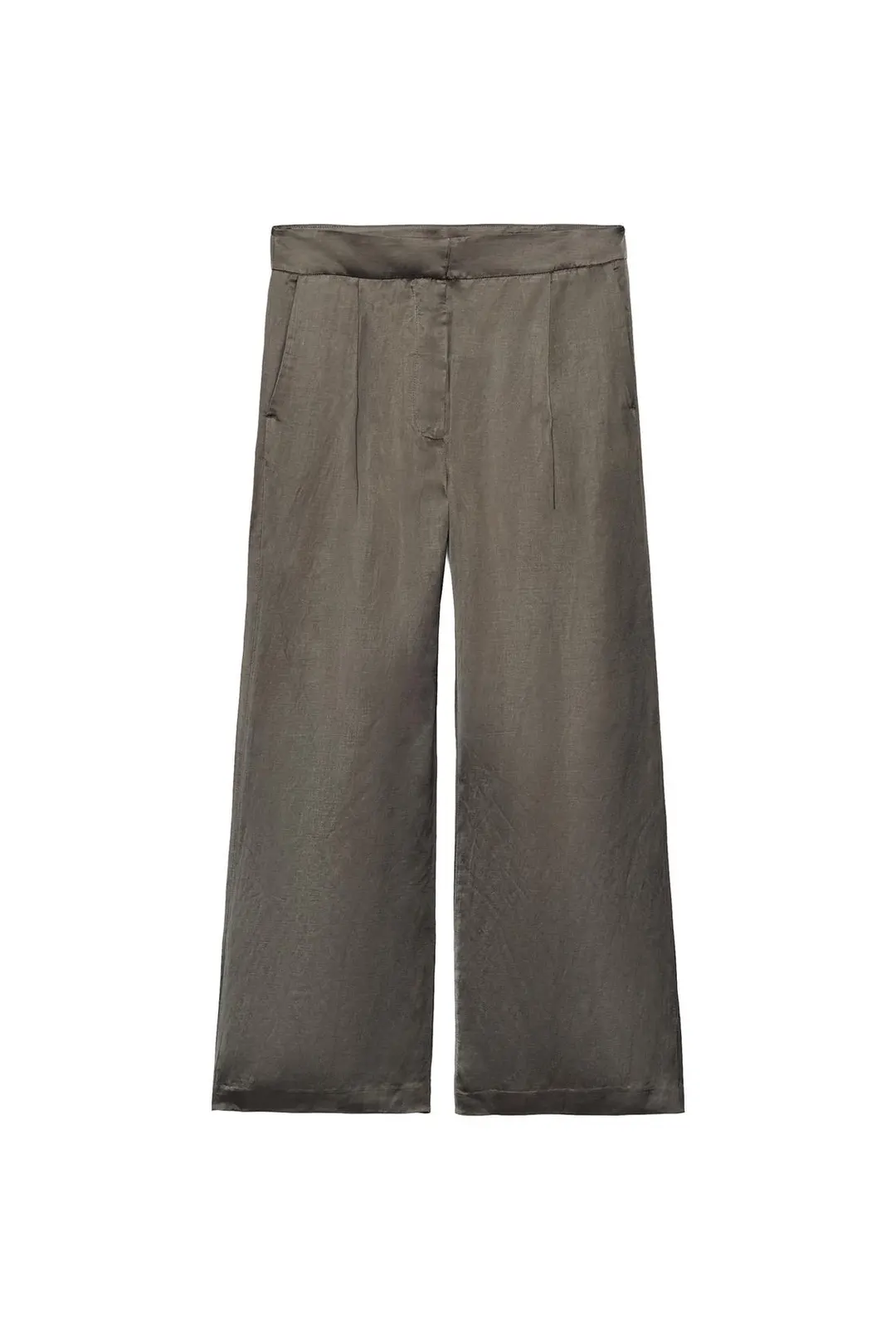 Брюки широкие атласные ZW Collection, Zara