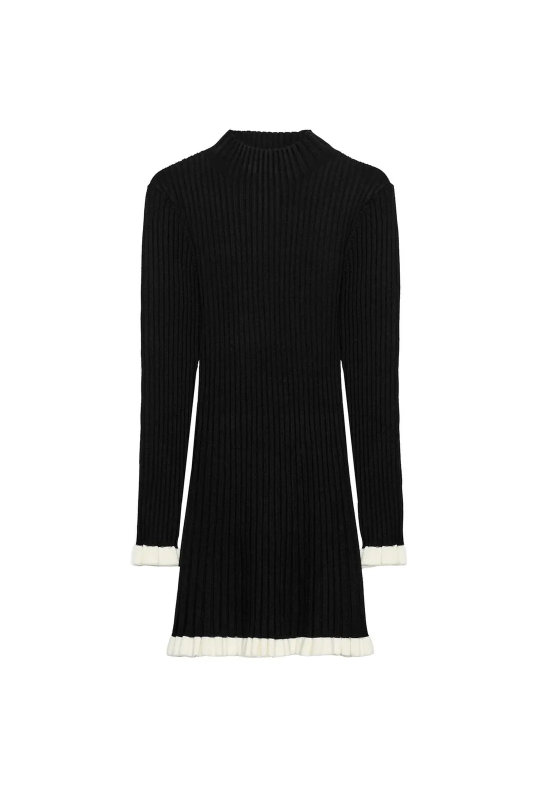 Платье из трикотажа с оборками, Zara