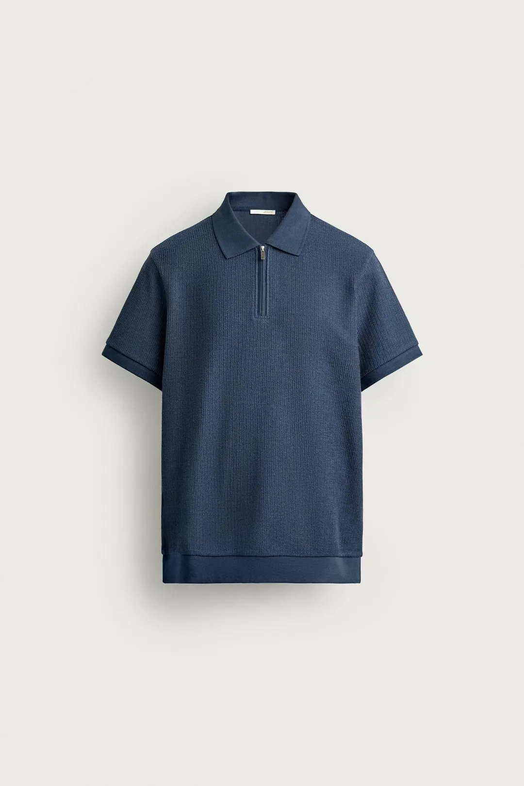 Поло прямого кроя на молнии, Zara