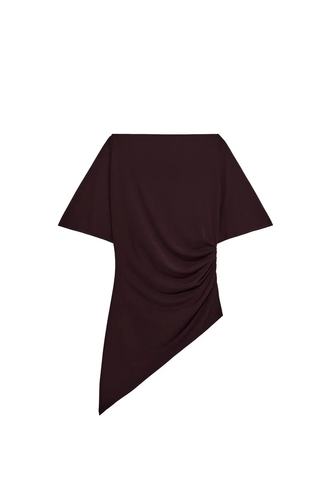 Топ из крепа с драпировкой, Zara