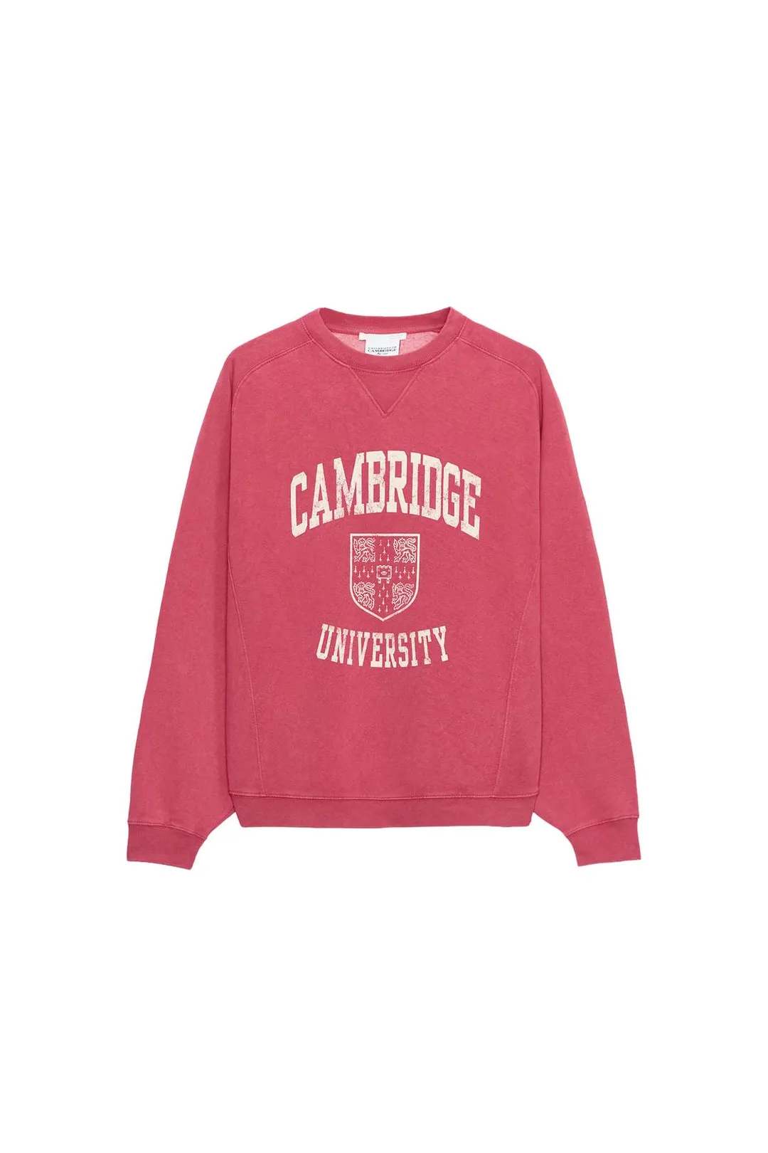 Свитшот с эффектом стирки University of Cambridge ©, Zara