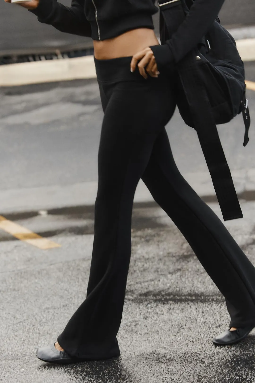 Брюки флисовые клеш, Zara