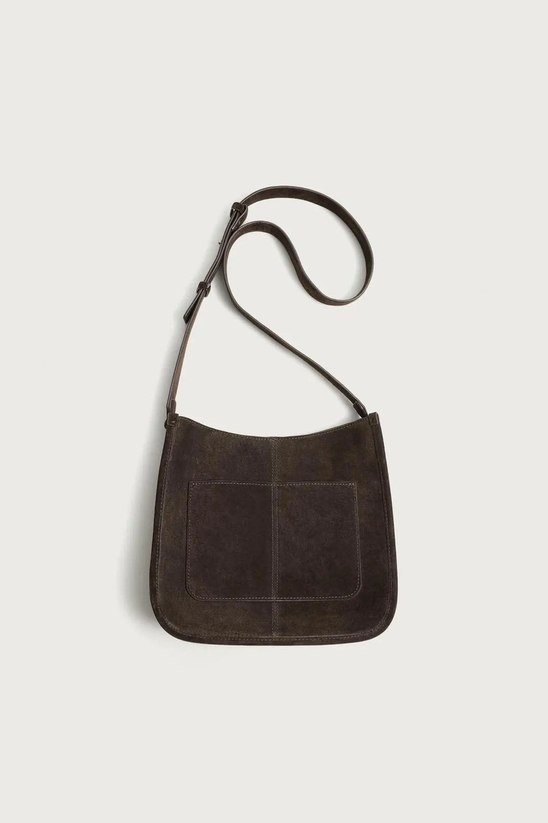 Кожаная сумка через плечо, Zara