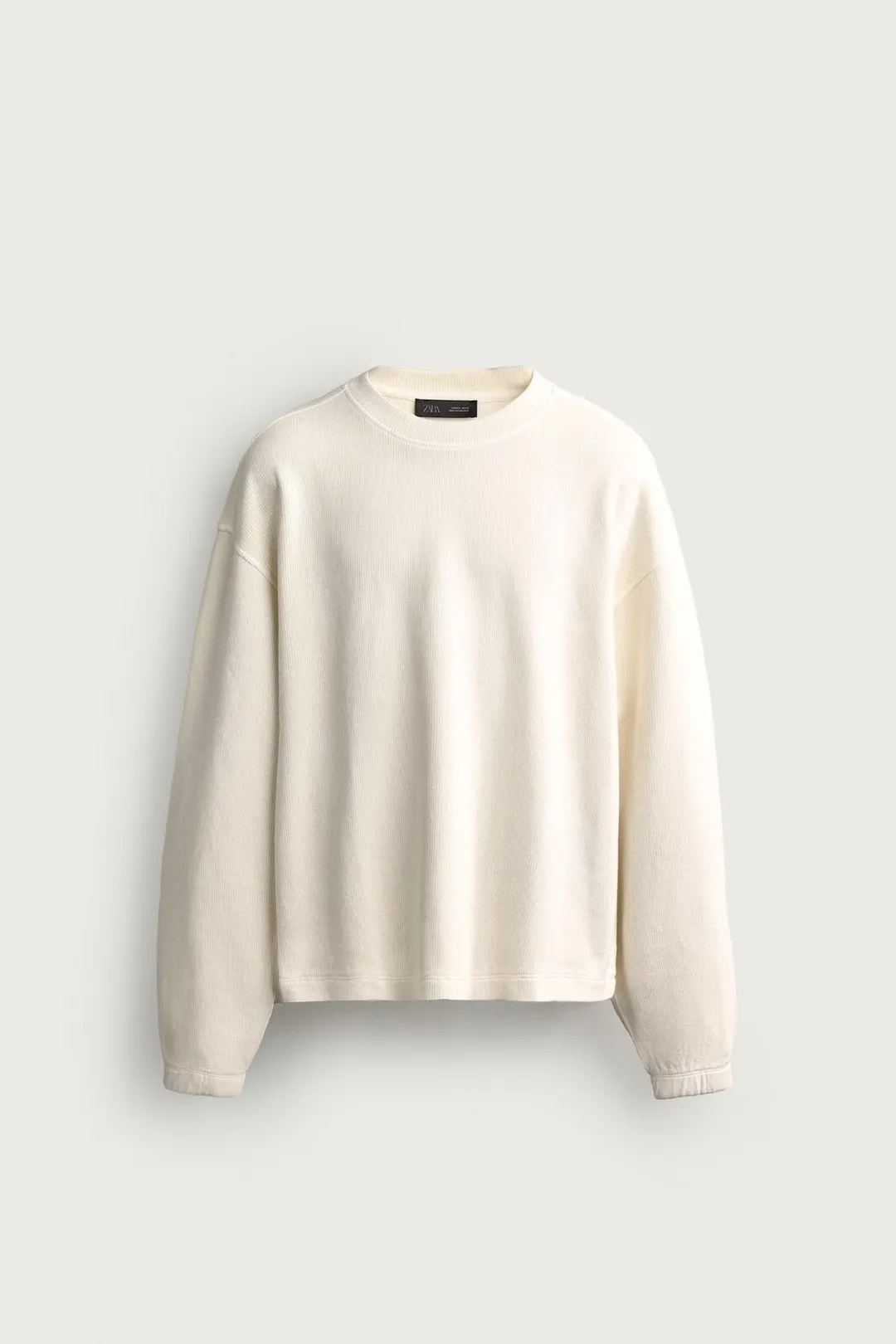 Толстовка свободного кроя из фактурной ткани, Zara