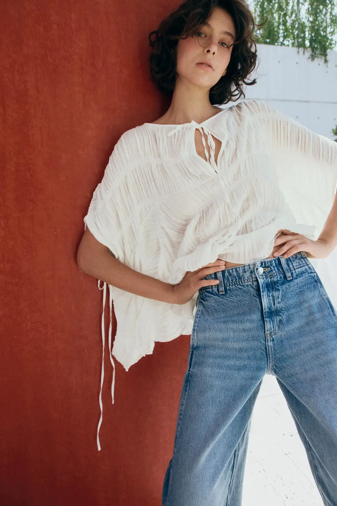 Топ-накидка фактурный, Zara