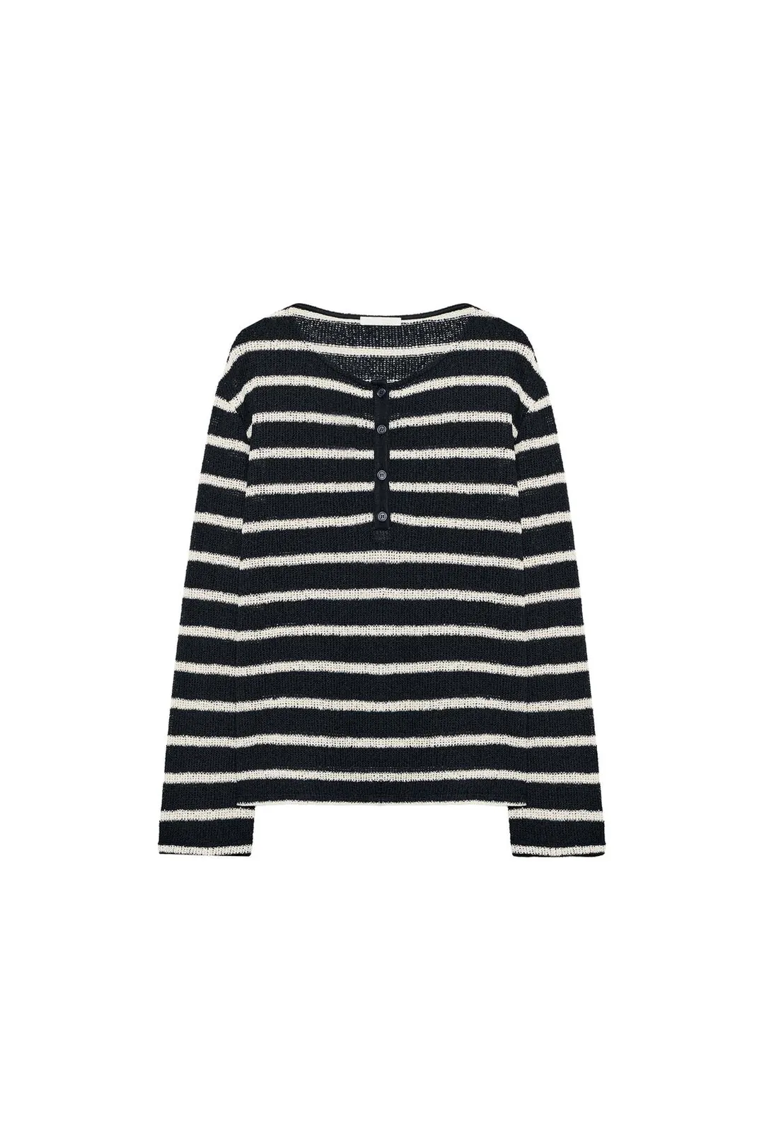 Футболка хенли в полоску, Zara