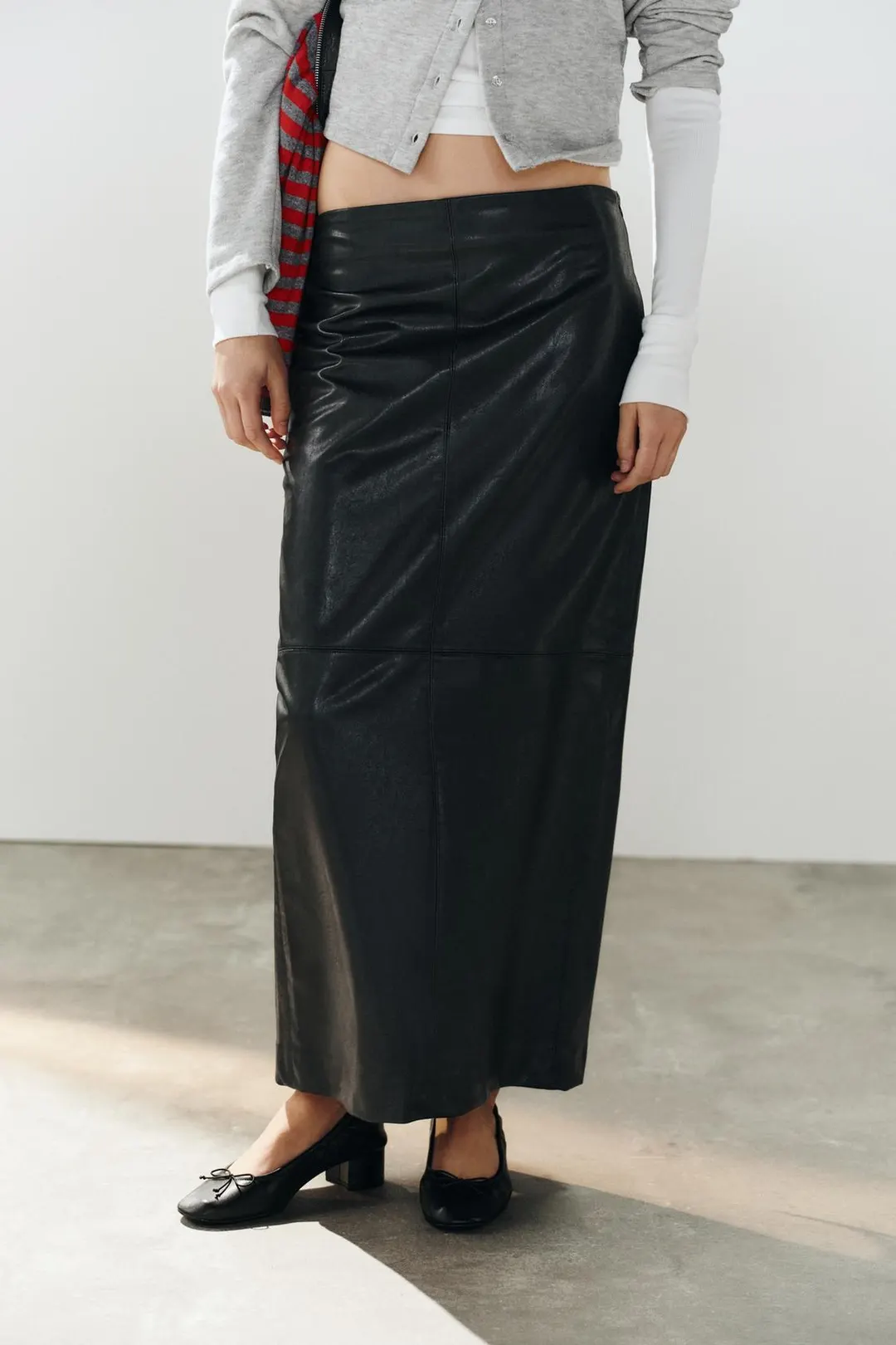Юбка макси под кожу, Zara