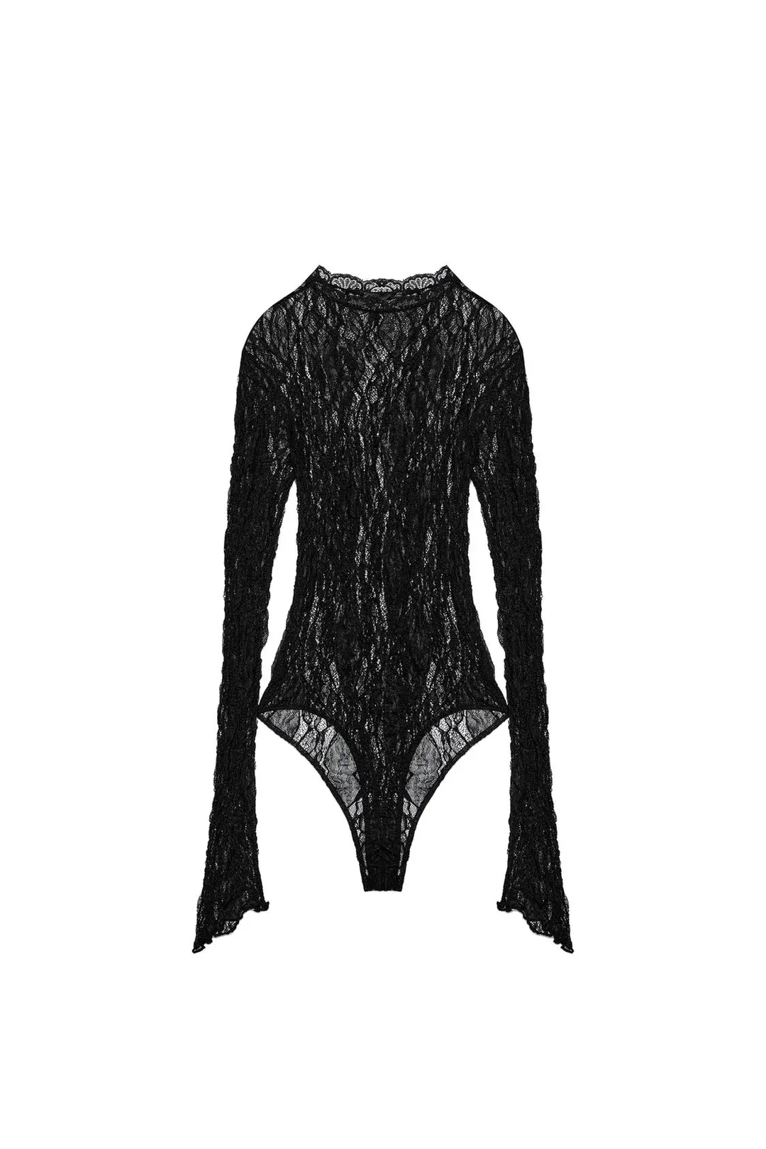 Боди с длинными рукавами из кружева, Zara