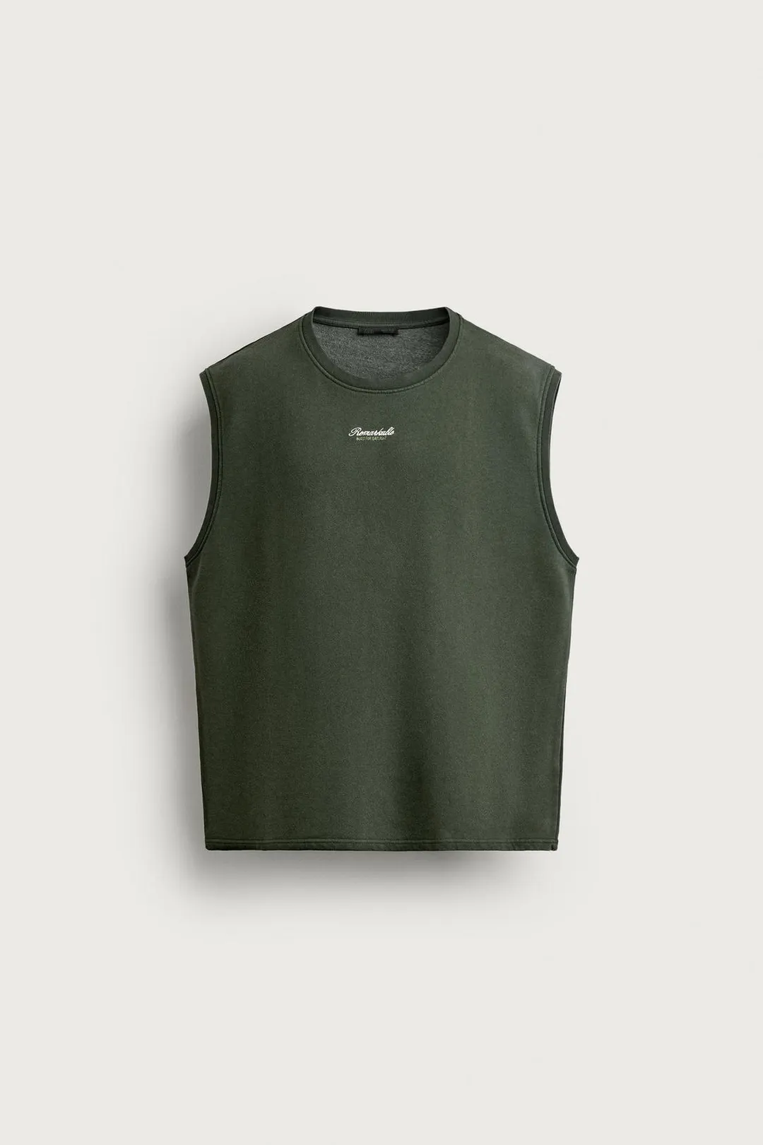 Майка-свитшот свободного кроя с вышитой надписью, Zara
