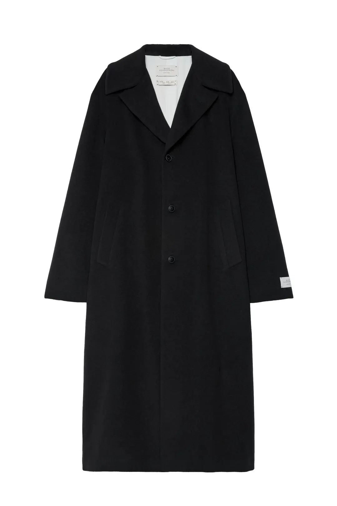 Пальто длинное контрастное, Zara