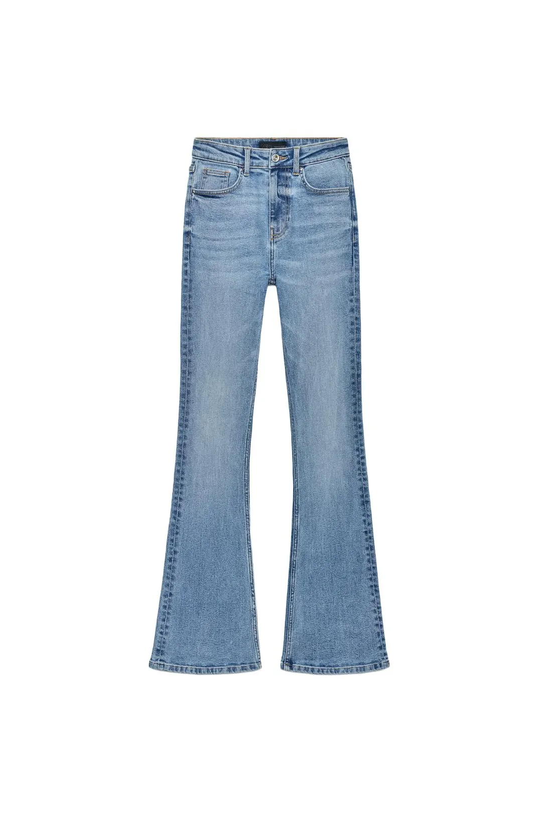 Джинсы клеш с высокой посадкой Z1975, Zara