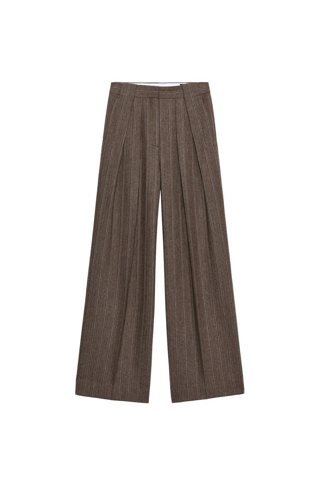 Брюки в полоску елочкой ZW Collection, Zara