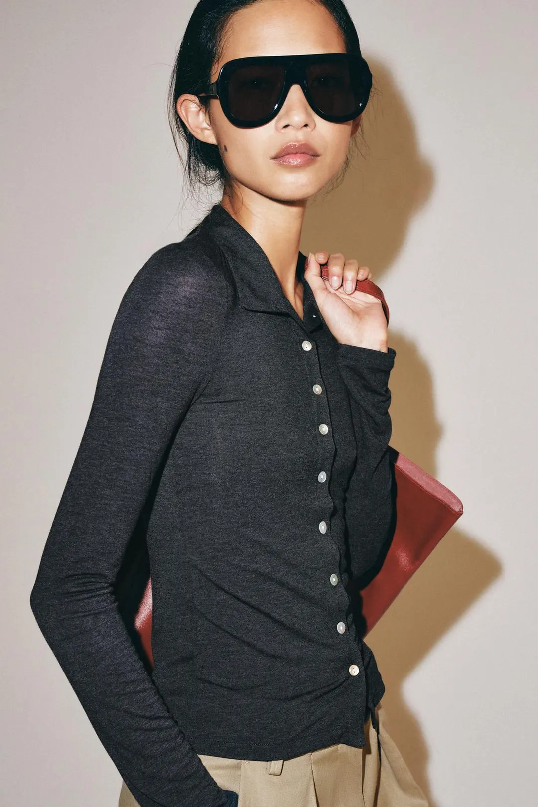 Топ на пуговицах, Zara