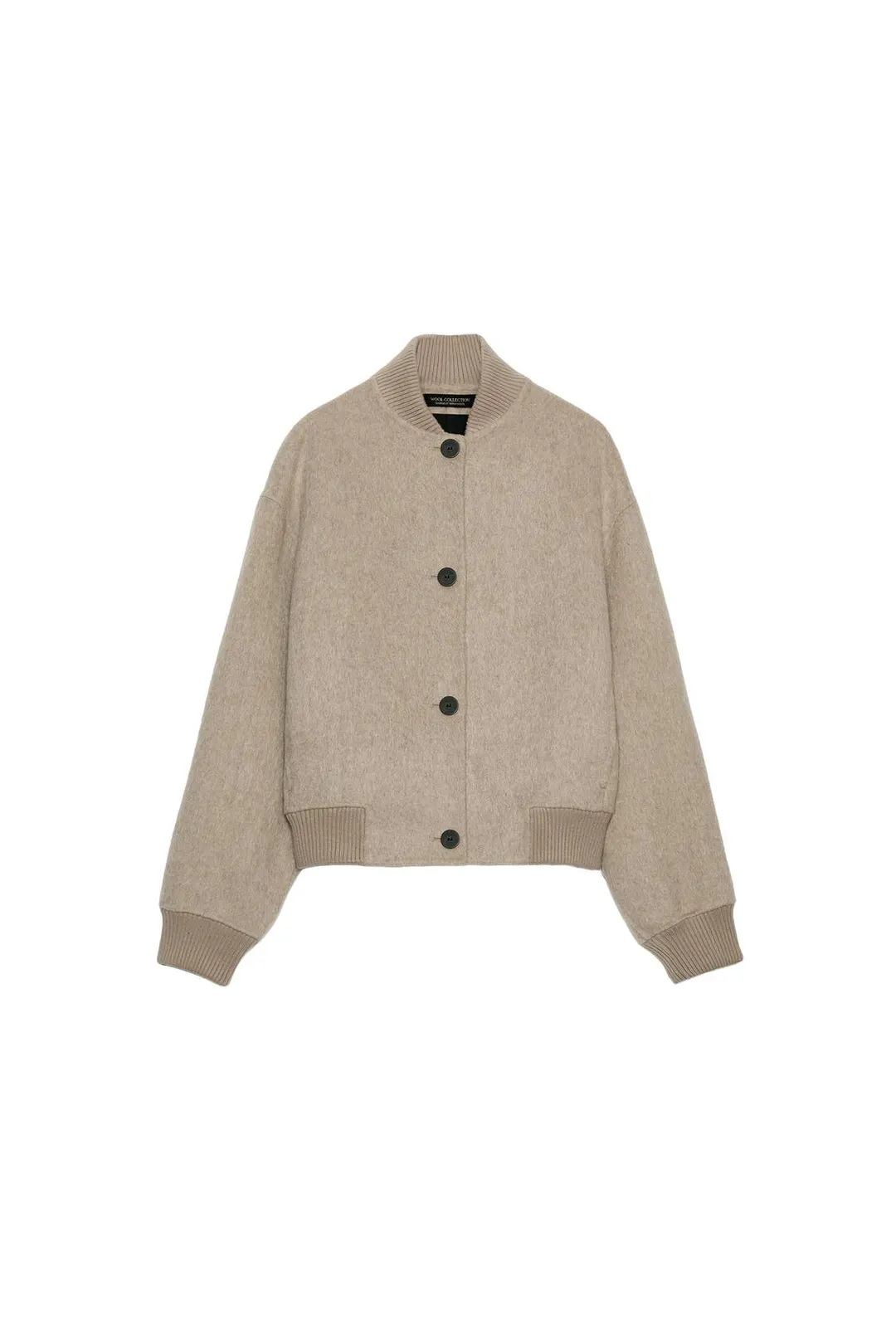 Бомбер из смесовой шерсти ZW Collection, Zara