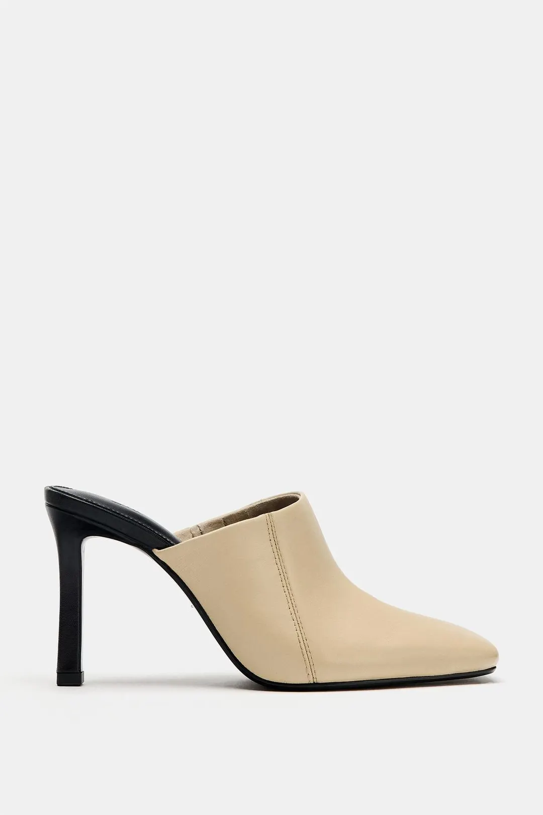 Кожаные мюли на каблуке Limited Edition, Zara