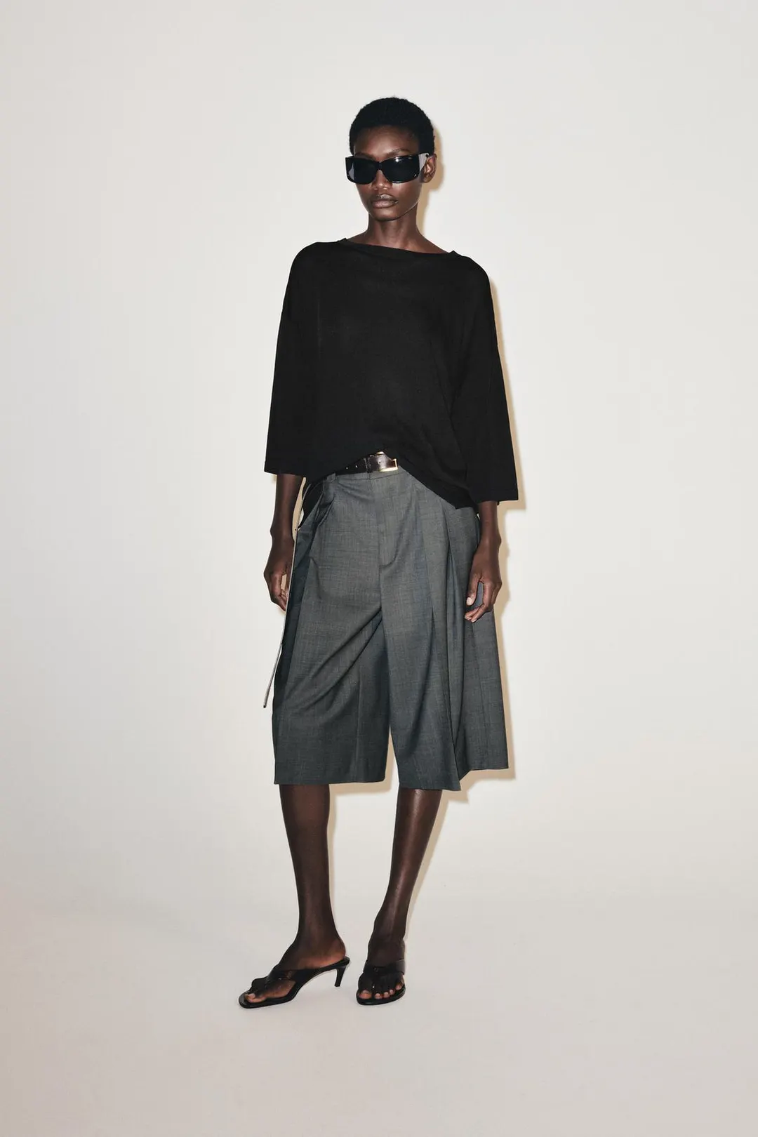Вязаный топ с рукавами 3/4, Zara