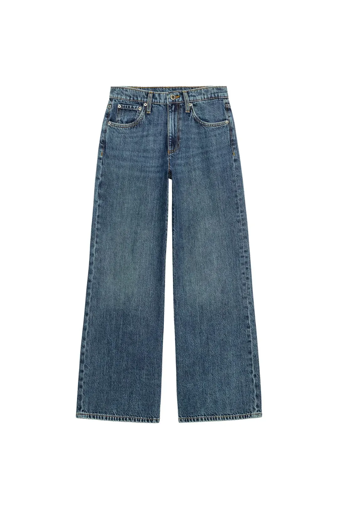 Джинсы широкие с низкой посадкой ZW Collection, Zara