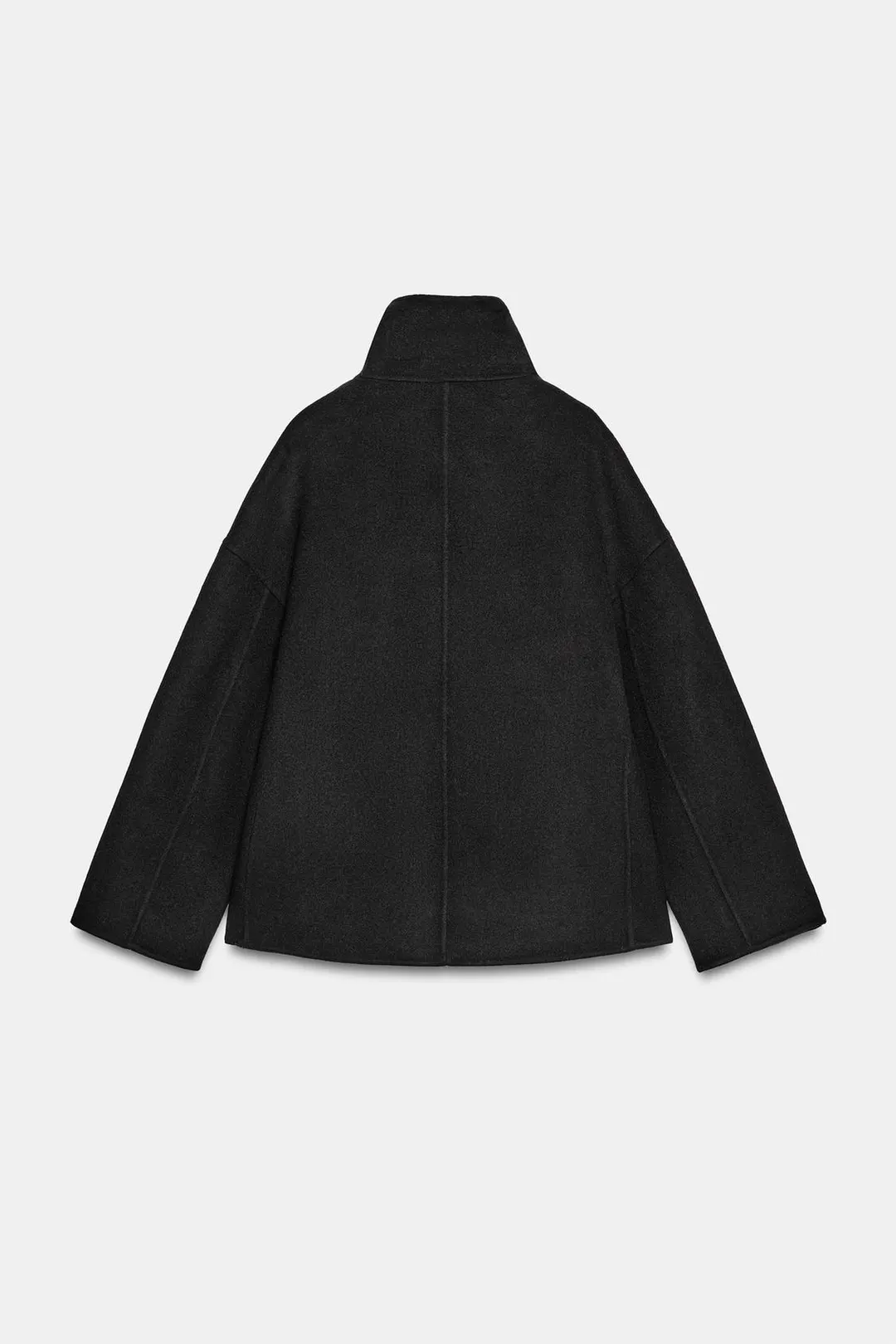Короткое пальто из смесовой шерсти ZW Collection, Zara