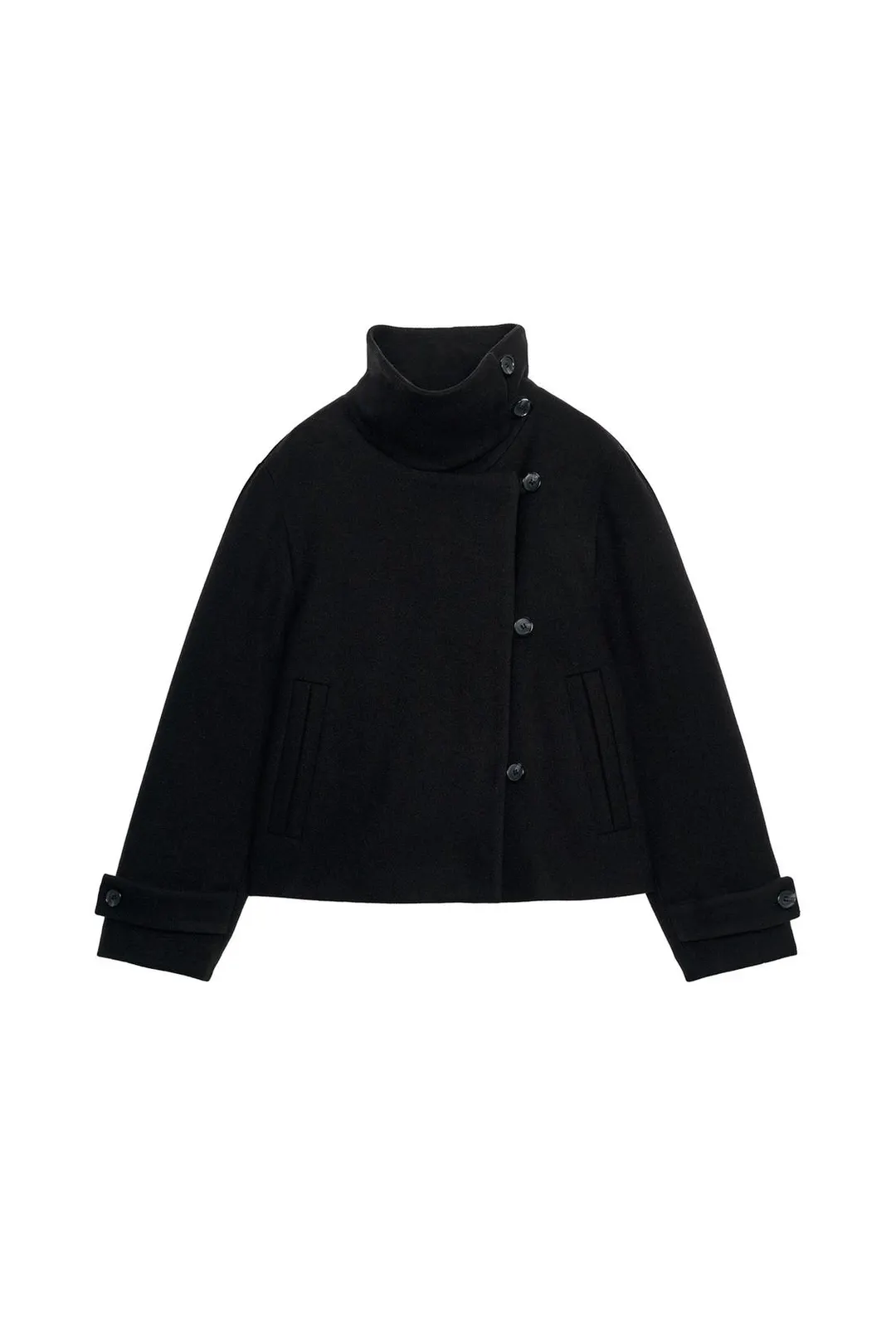 Мягкий двубортный жакет, Zara