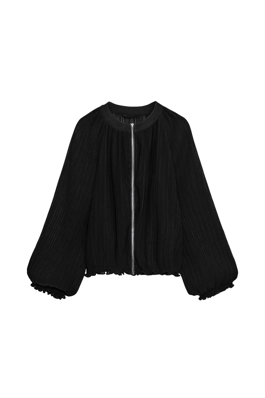 Куртка с плиссированной оборкой, Zara