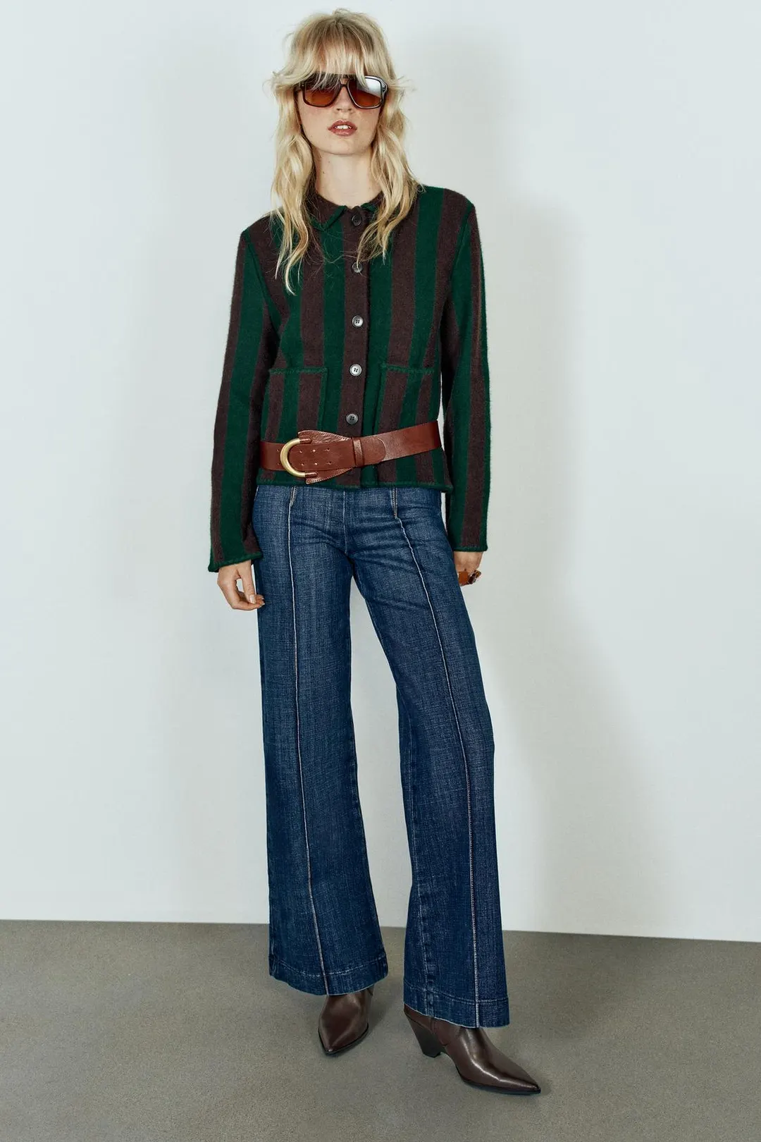 Кардиган в полоску, Zara
