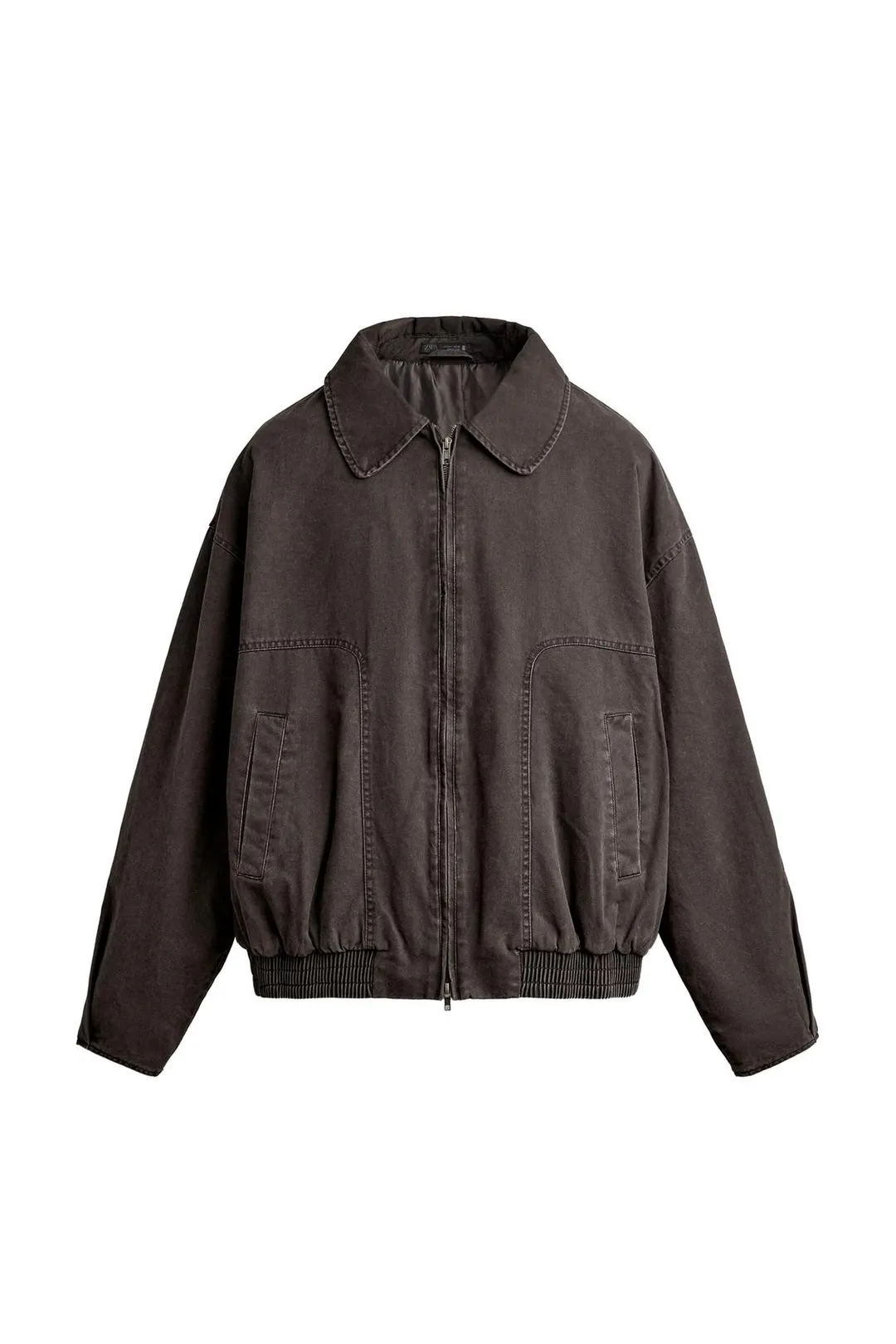 Бомбер утепленный с эффектом стирки, Zara
