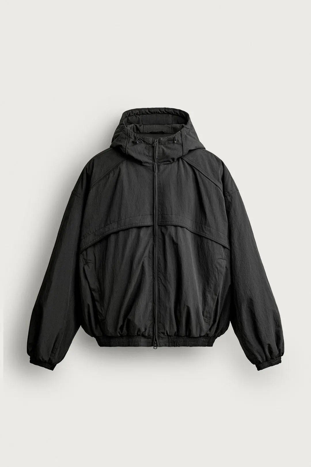 Свободная утепленная куртка из технической ткани, Zara