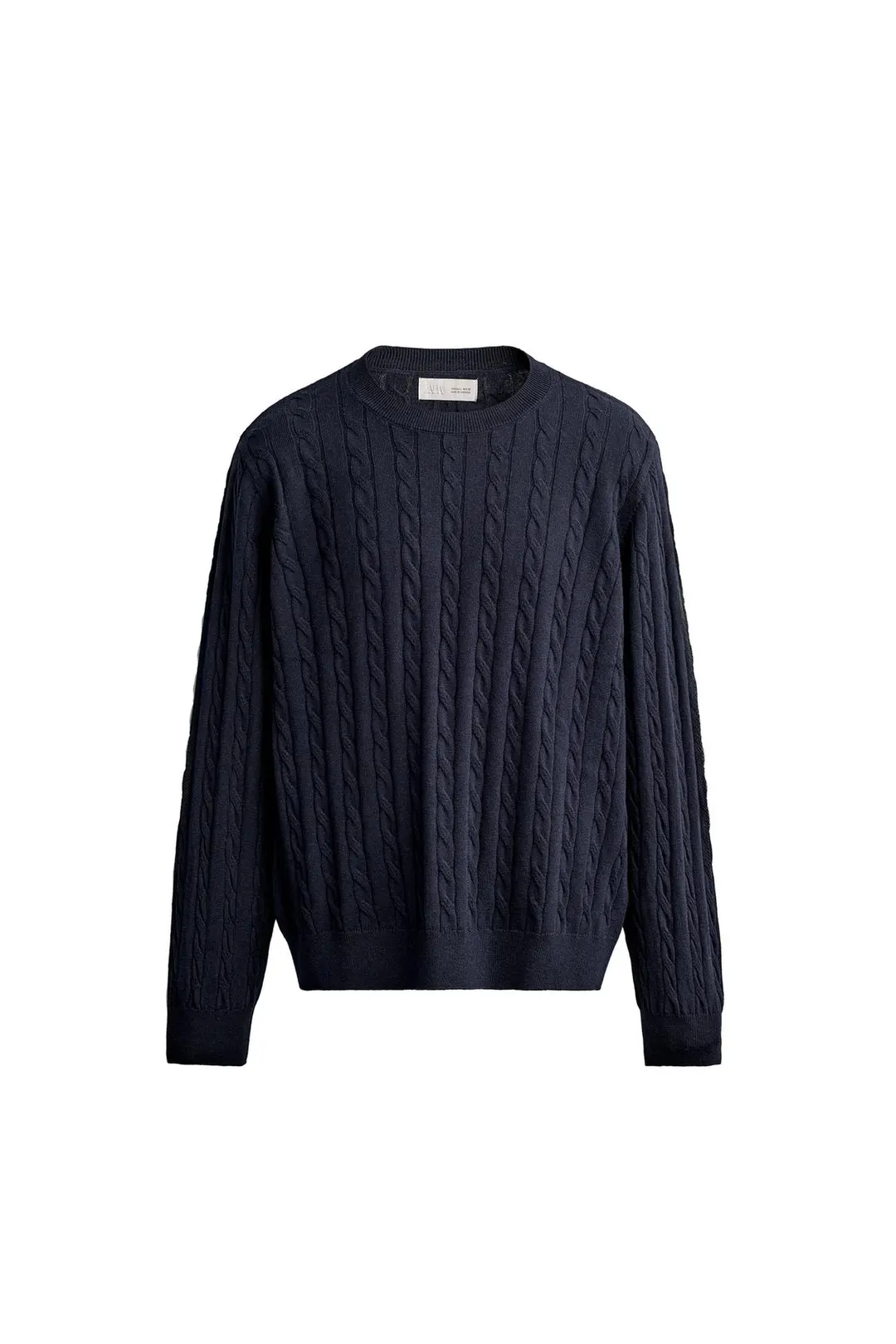 Свитер из хлопка и шерсти с косами, Zara