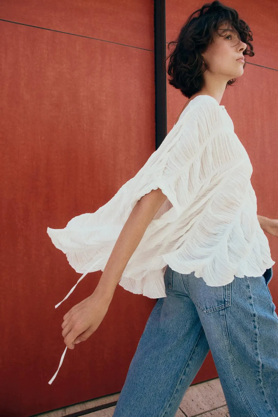 Топ-накидка фактурный, Zara