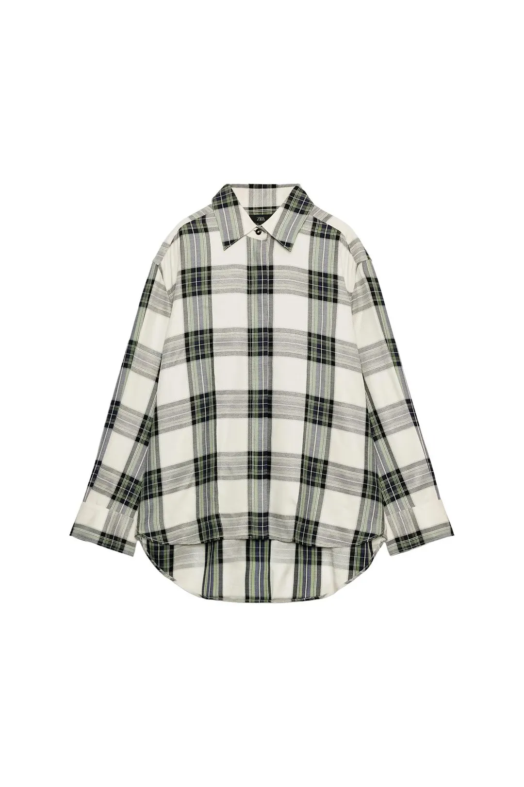 Рубашка оверсайз в клетку ZW Collection, Zara