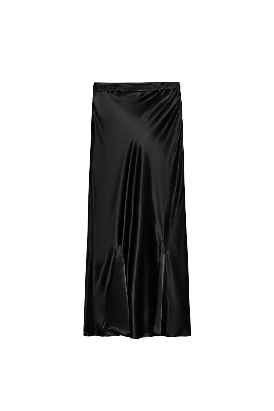 Юбка длинная атласная с клиньями годе ZW Collection, Zara