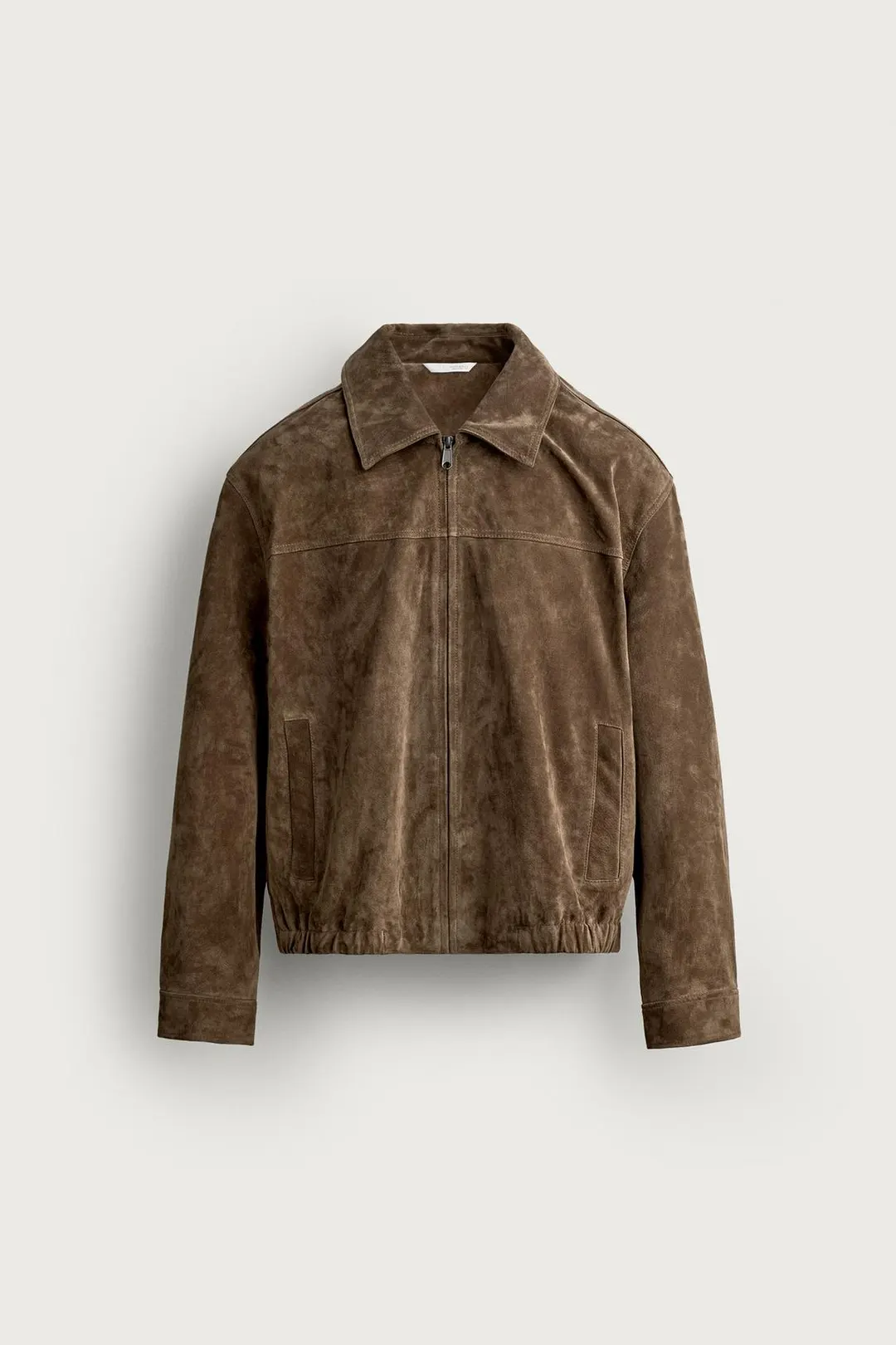 Куртка прямого кроя из замши, Zara