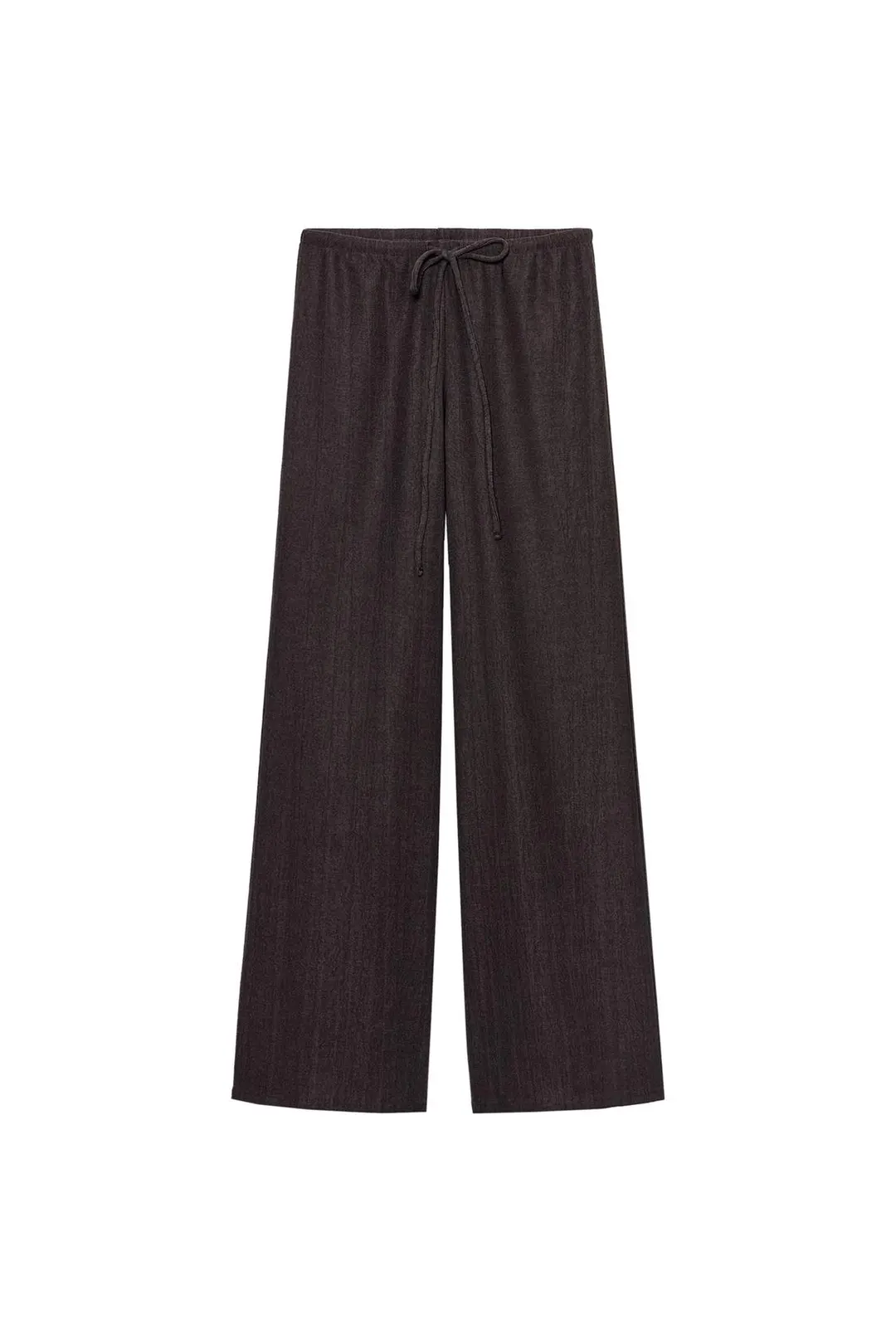 Брюки прямого кроя из ткани рустик, Zara