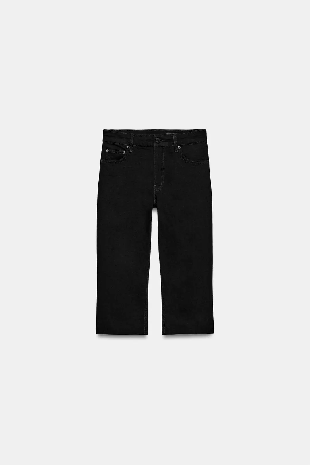 Джинсы-капри ZW Collection со средней посадкой, Zara