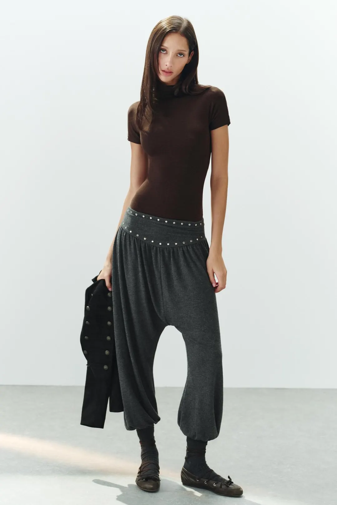 Боди мягкое с короткими рукавами, Zara