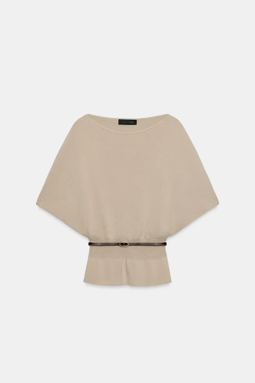 Топ вязаный с поясом, Zara