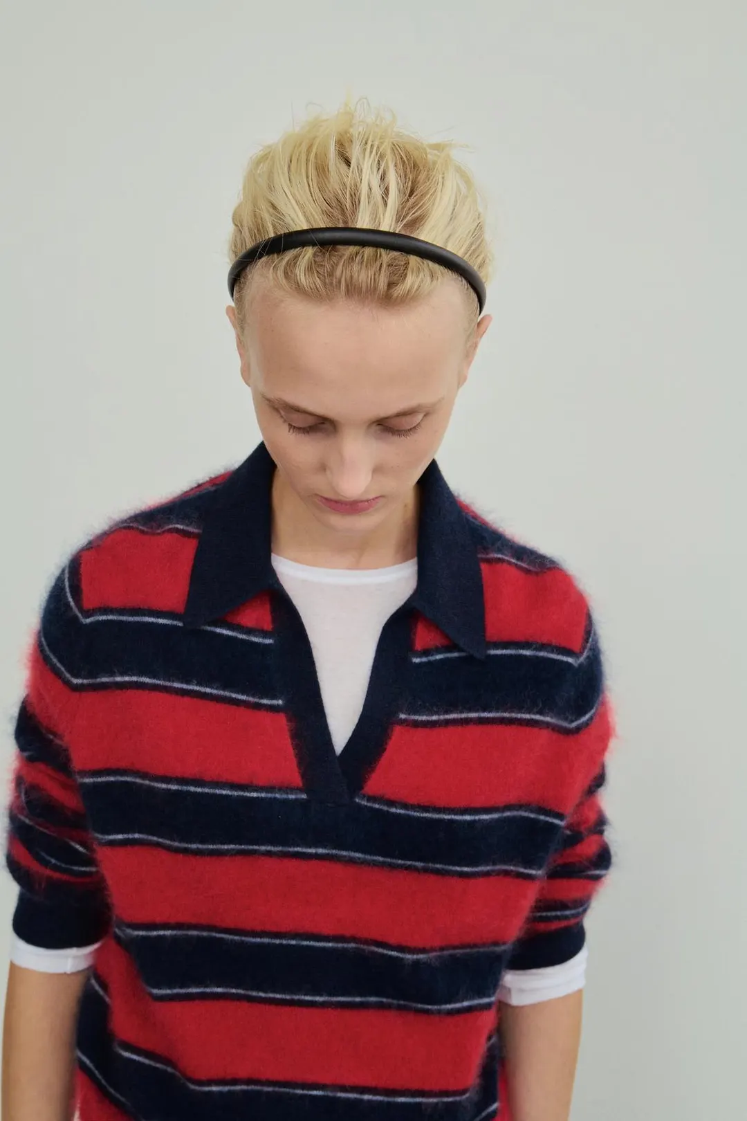 Шерстяной джемпер-поло в полоску, Zara