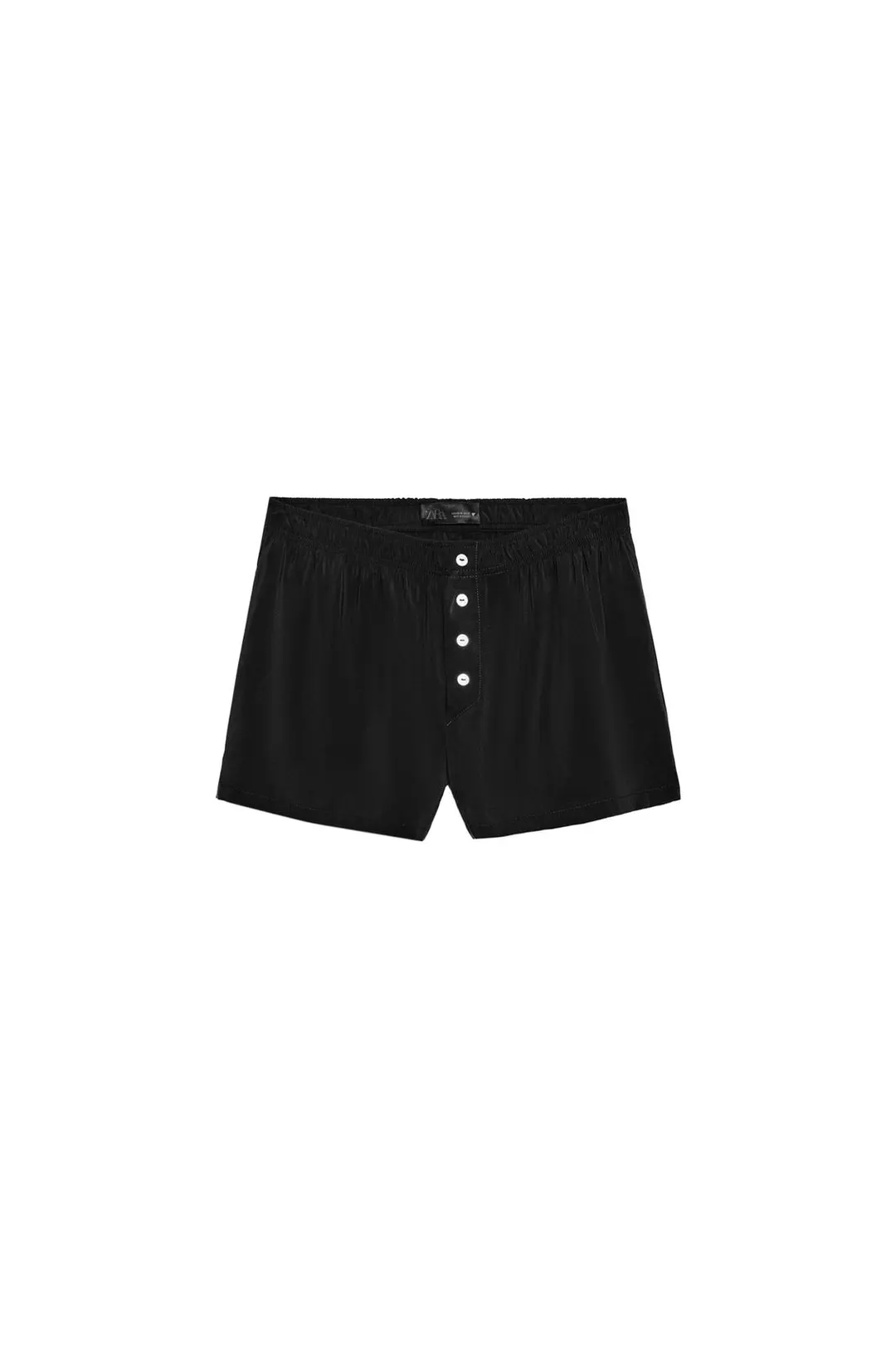 Свободные шорты с эластичным поясом и пуговицами, Zara
