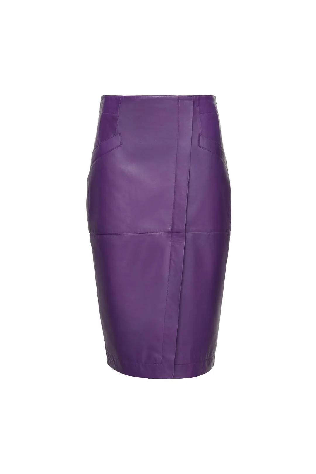 Кожаная юбка миди Limited Edition, Zara