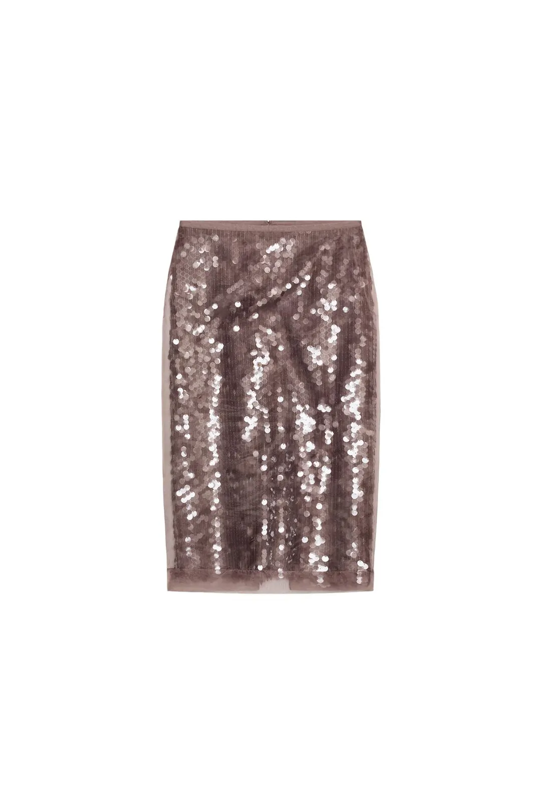 Юбка миди ZW Collection с пайетками, Zara