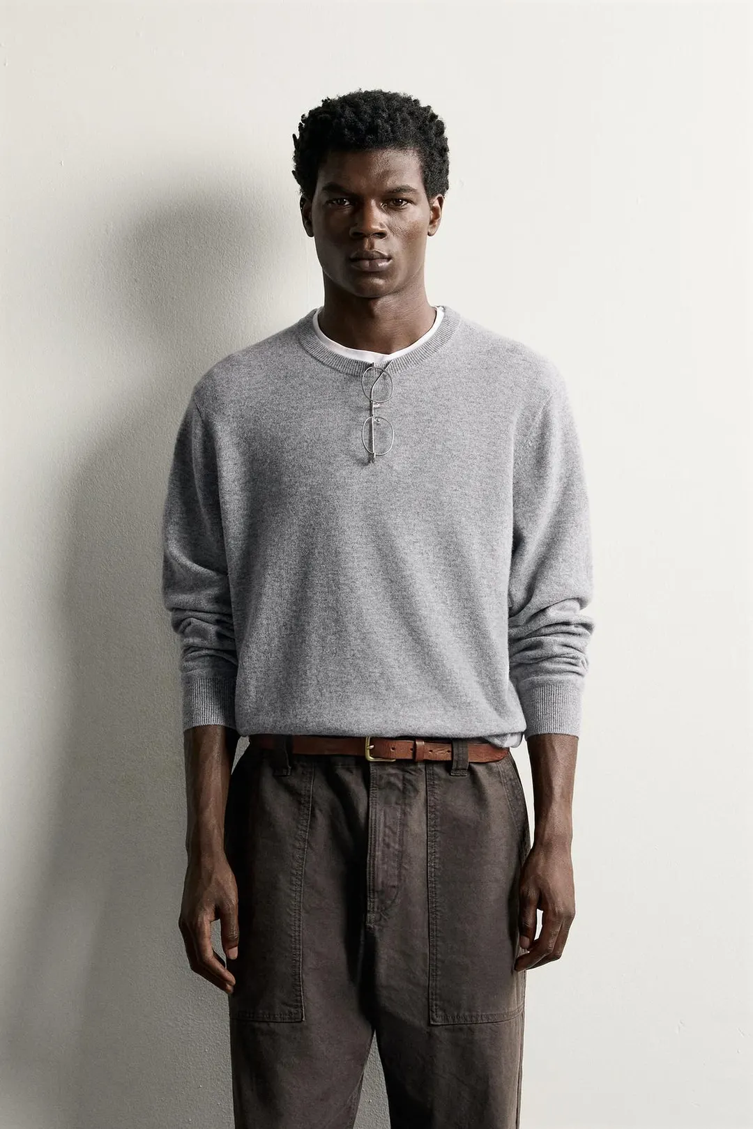 Джемпер прямого кроя из смесовой шерсти, Zara