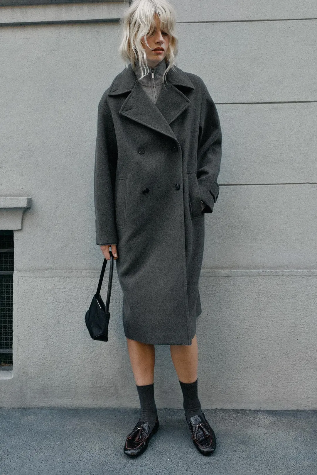 Лоферы из кожи с принтом, Zara